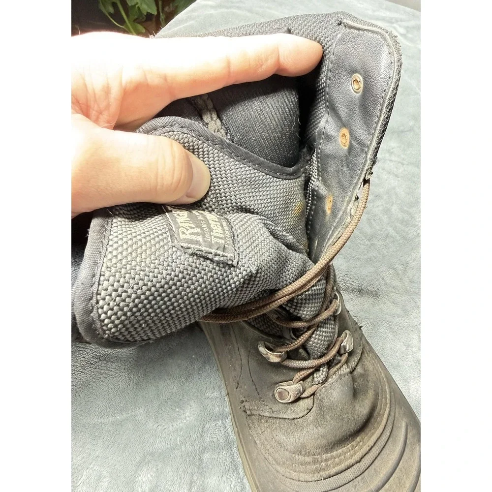 Ranger Thermolite Boots Mens Size 9 Gray Insulated Winter Snow Rubber Outdoor